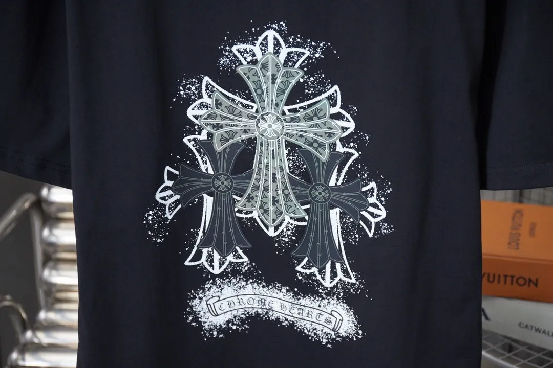 Chrome Hearte CH 25SS New Arrival 100% 32 1X 1 ：Black/White Size：S/M/L/XL
